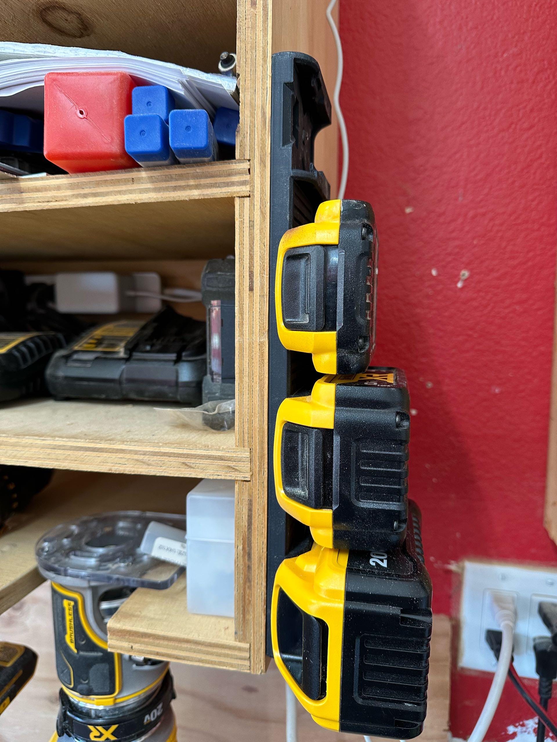 Battery Wall Mount DeWalt Style 4×