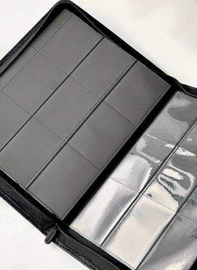 9 Pocket zip binder 360 card slots